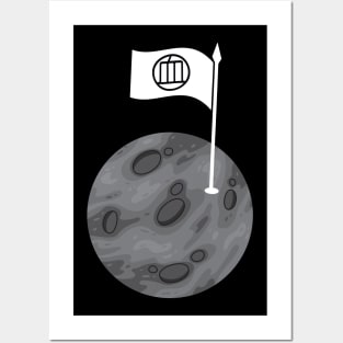 Mochimo flag on the Moon Posters and Art